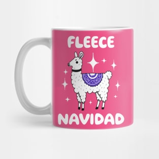 Festive Llama - Fleece Navidad Mug